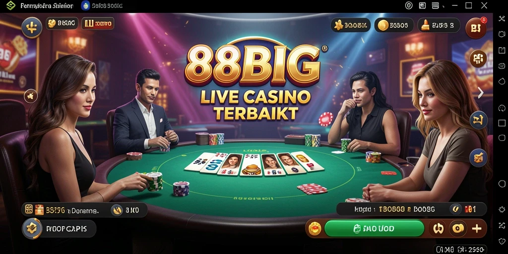 Screenshot gameplay Live Casino 88BIG yang menarik.
