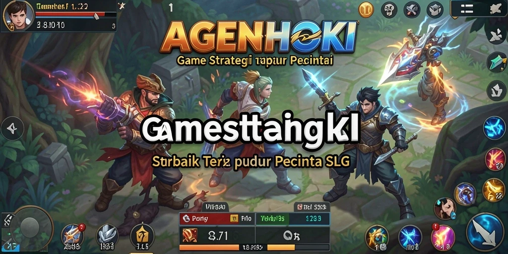 Tampilan gameplay strategis dalam AGENHOKI yang menarik.