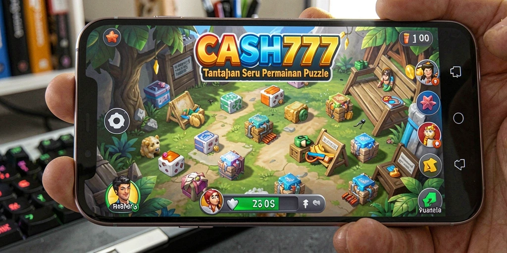 Tampilan gameplay seru dari CASH777 dengan berbagai tantangan Puzzle.