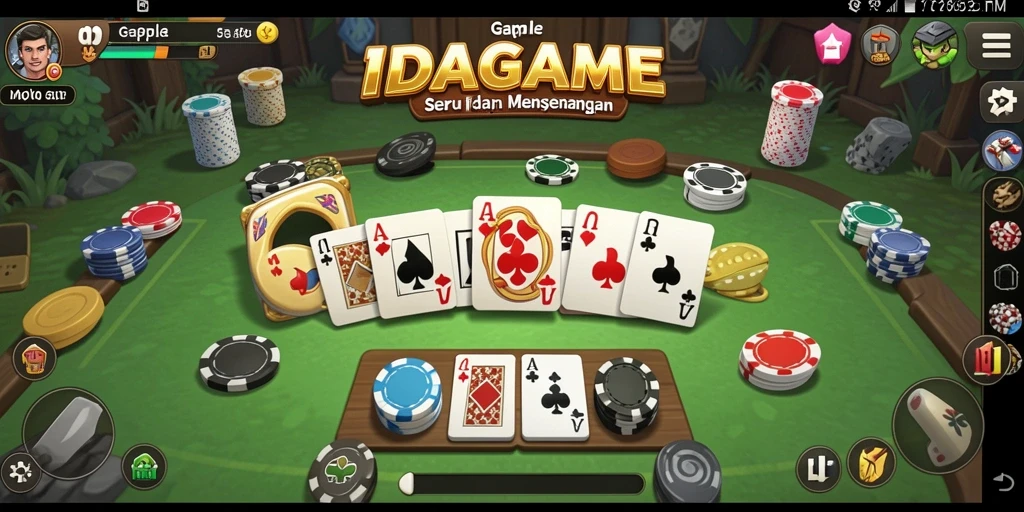 Gameplay menarik dari IDAGAME dengan tema Gaple yang seru.