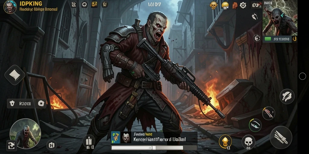 Tampilan menakutkan dari gameplay IDPKING dengan kengerian yang mencekam.