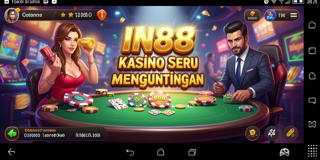 Tampilan menarik gameplay Kasino di IN88 dengan berbagai jenis permainan.