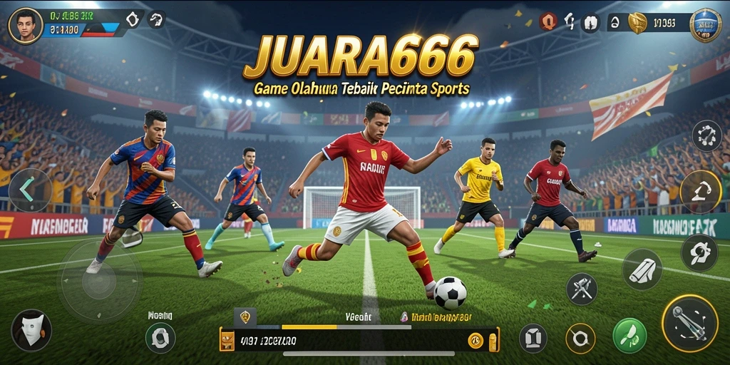 Tampilan gameplay seru dari JUARA666 dengan aksi olahraga yang mendebarkan.