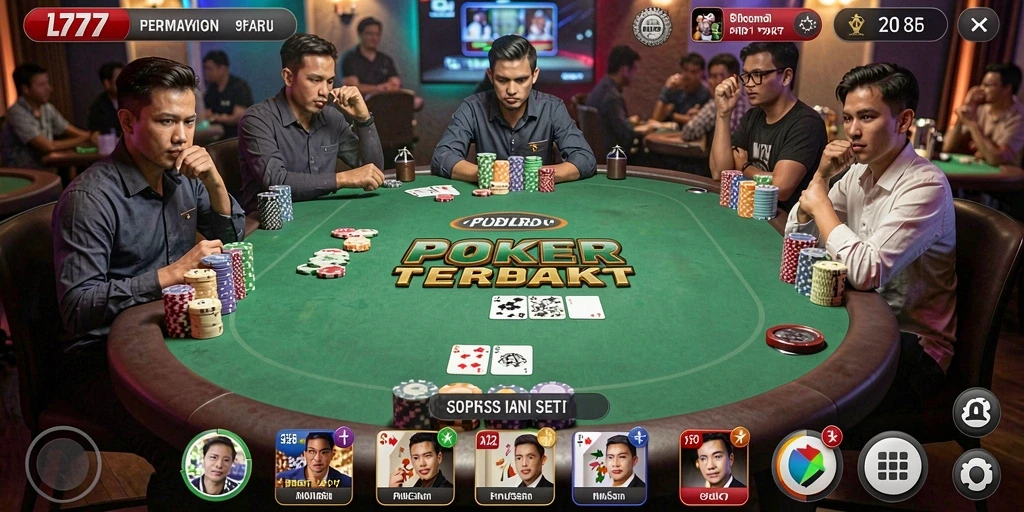 Gameplay seru dari L777 yang menampilkan aksi Poker penuh strategi.
