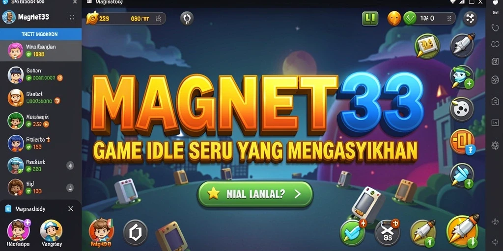 Screenshot gameplay MAGNET33 menampilkan keseruan dalam memainkan game Idle.