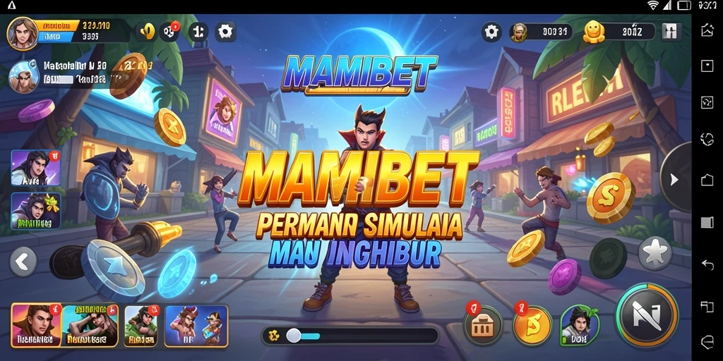 Tampilan gameplay MAMIBET yang menarik penuh dengan berbagai permainan.