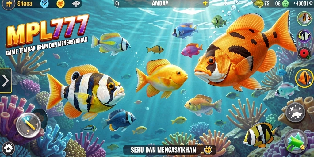 Gameplay seru dan intens dalam MPL777 saat memburu ikan.