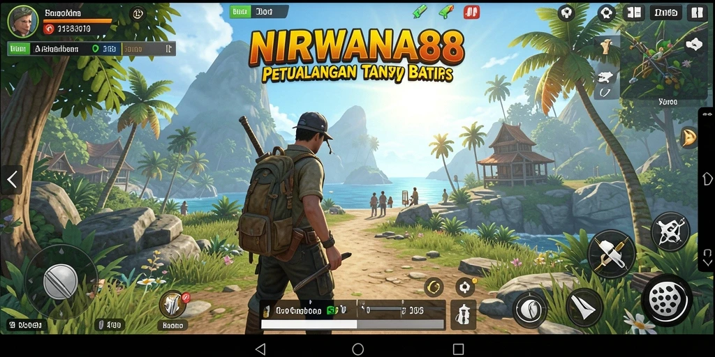 Tangkapan layar gameplay NIRWANA88 yang menunjukkan keindahan dunia terbuka.