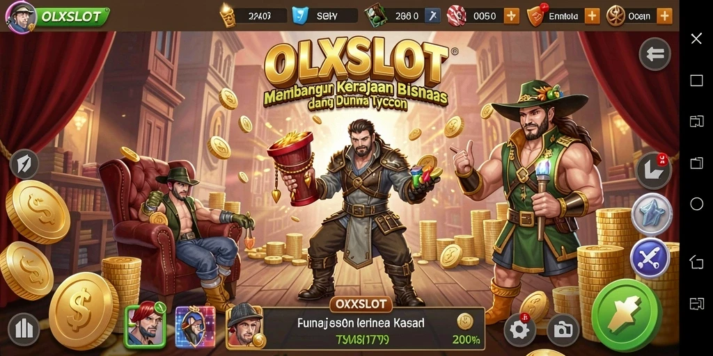Tampilan gameplay menarik dalam OLXSLOT yang menunjukkan keseruan bermain Tycoon.