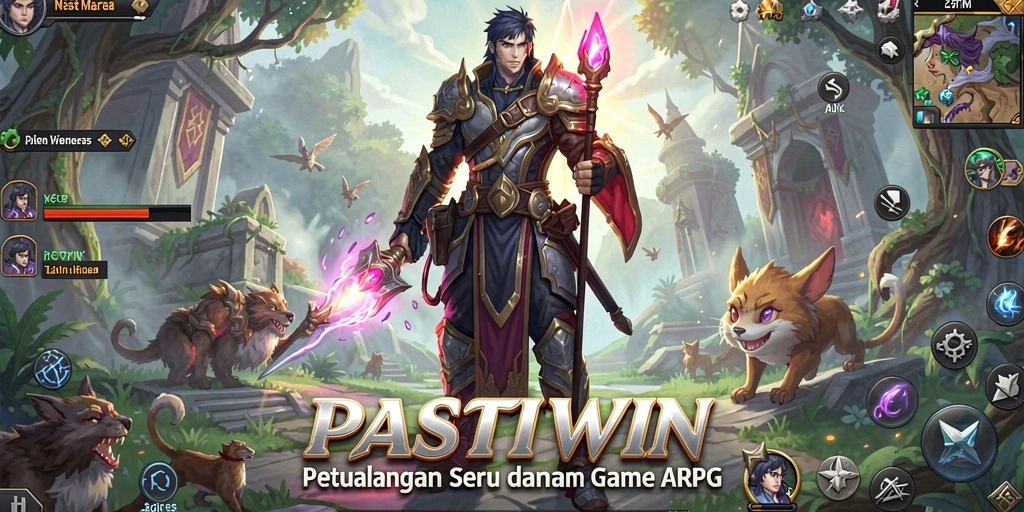 Tangkapan layar PASTIWIN menampilkan aksi seru dalam pertarungan ARPG.