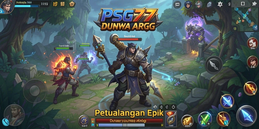 Tampilan gameplay menantang dari PSG77 dalam petualangan ARPG.