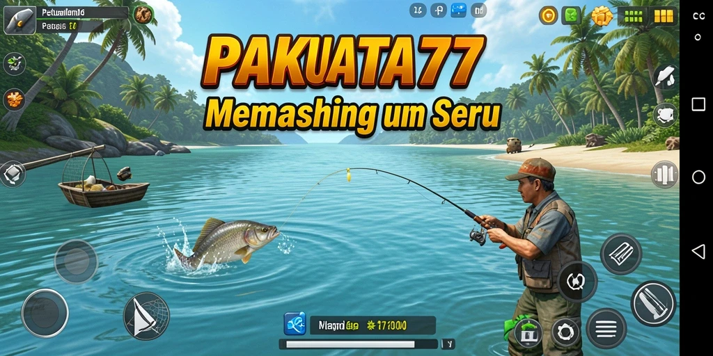 Tampilan gameplay SAKTI77 yang menampilkan aksi memancing yang seru.
