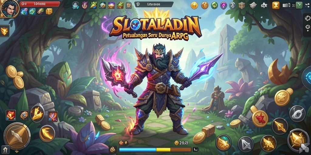 Screenshot menampilkan aksi mendebarkan dalam permainan ARPG.