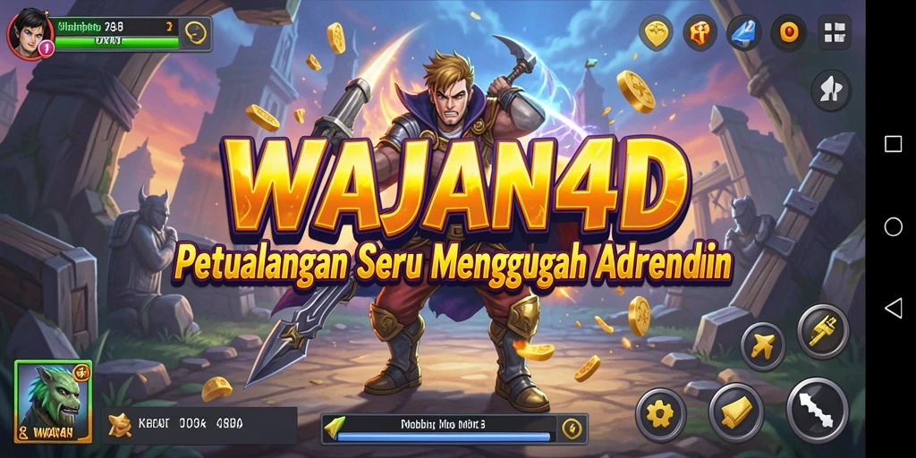 Gameplay seru dari WAJAN4D dengan berbagai petualangan menantang.