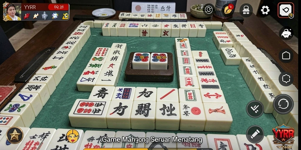 Tampilan gameplay YYRR yang menarik dan menantang dalam permainan Mahjong.